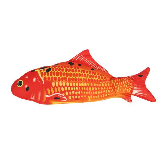 Игрушка для кошек Flopping Fish с кошачьей мятой Интерактивная автоматическая игрушка Floppy Carp Kitten Kicker, электрическая реалистичная плюшевая качающаяся рыба для домашних кошек и собак