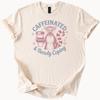 Caffeinated Lemur Coffee Shirt Funny Animal Graphic Barely Coping Momfuel Tee Cute Exhausted Coffee Lover Gift Unique Mental Health Top
