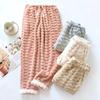 2025 Autumn/Winter New Women's Sleeping Pants Fleece Thickened and Velvet Long Pants Small Crescent Large Home Pants Ladies