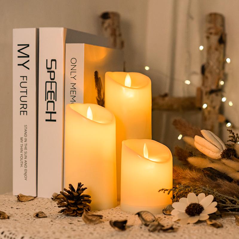 Electronic Candle Lights for Romantic Ambiance: Ideal for Proposals, Birthdays, and Confessions or as Buddhist Blessing Candles.