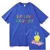 Футболка с графическим принтом Smiling Friends Манга Хлопок Короткий рукав Свободная Мужская Футболка Унисекс Уличная Одежда Повседневная С круглым вырезом Модная Мужская Футболка