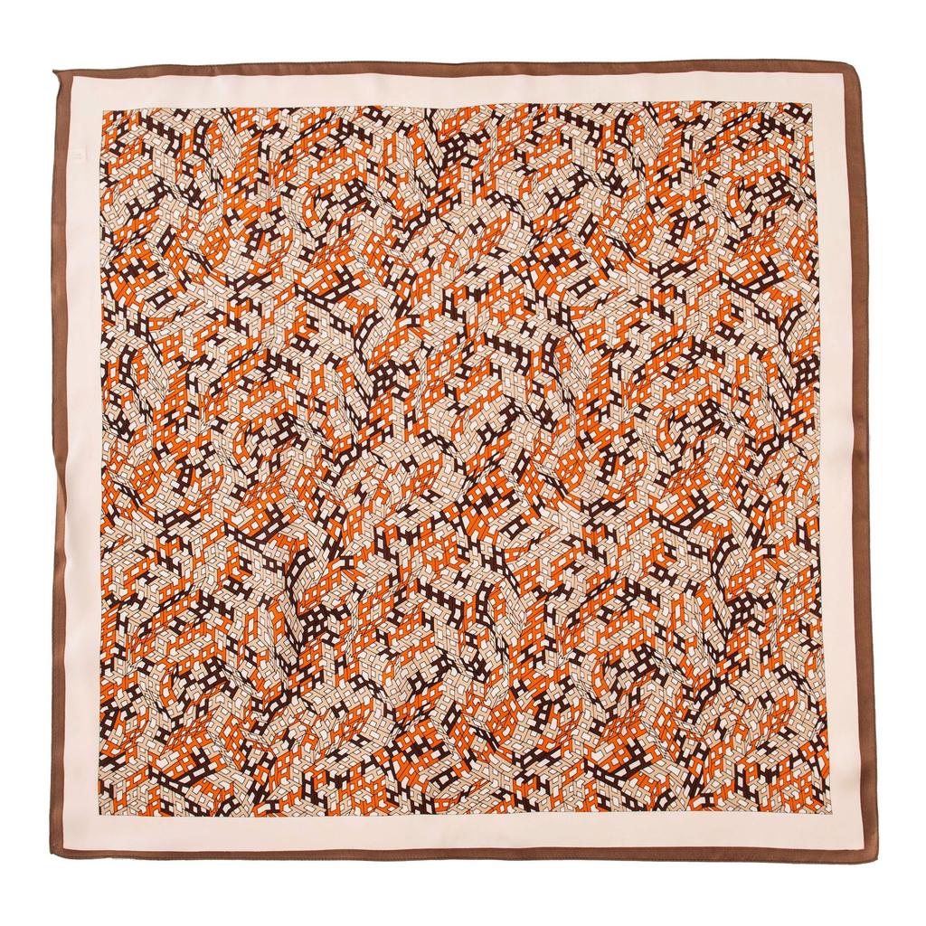 Mulberry Silk Scarf New Retro Winter Beautiful Ginkgo Printing Four Seasons Shawl Sunscreen Dual-purpose