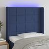 VidaXL LED Headboard Bedroom Furniture Single Bed Accessory Headboard Bed Frame Interior Blue 3124044