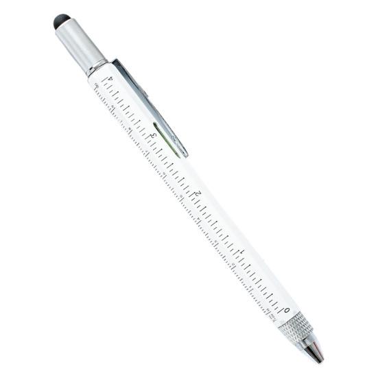 Мультитул-ручка 6 в 1, портативная металлическая износостойкая техническая ручка для офиса