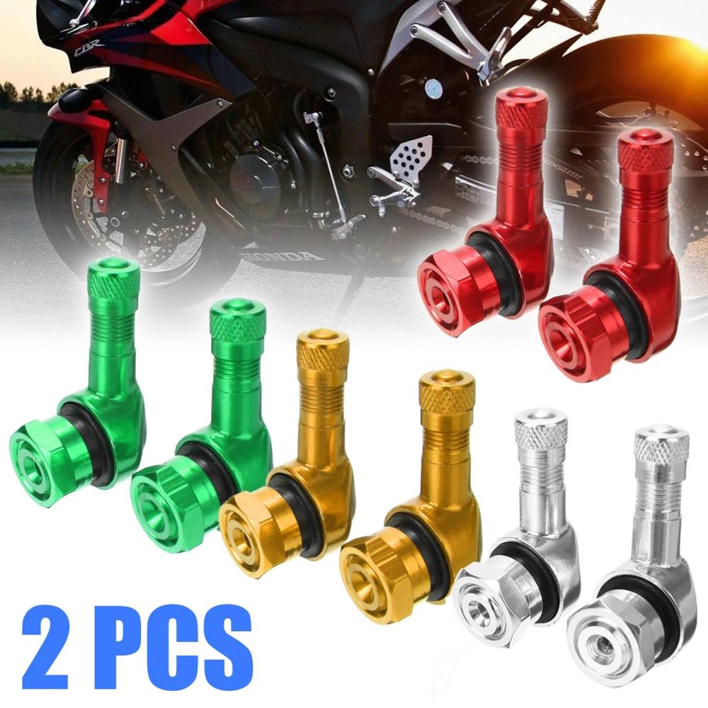 Aluminum Zinc Zinc Alloy Tubeless Valve Valves Stem Cap Motorcycle Valve Stem CNC Motorcycle Rim 90 Degree