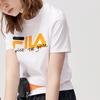 Fila Fusion Женская дышащая футболка с коротким рукавом и принтом Белая T11W123102AWT