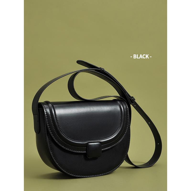 Сумка через плечо женская, весенняя, новая, из искусственной кожи, с магнитной пряжкой, полукруглая, в японском и корейском стиле, сумка через плечо на одно плечо