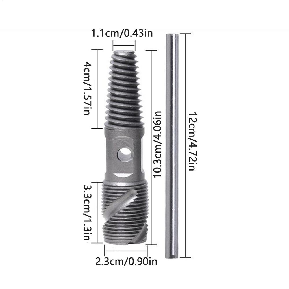 Stripped Screw Extractor Damaged Bolt Remover Double Head Remover 1/2in 3/4 Inch Bolts Screws Home Repair For Husband