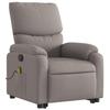 VidaXL Fauteuil inclinable de massage Taupe Tissu 3204844