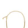 Chanel Double C White Button Double C Gold Metal Necklace Women necklace AB7802-B07472-NG628