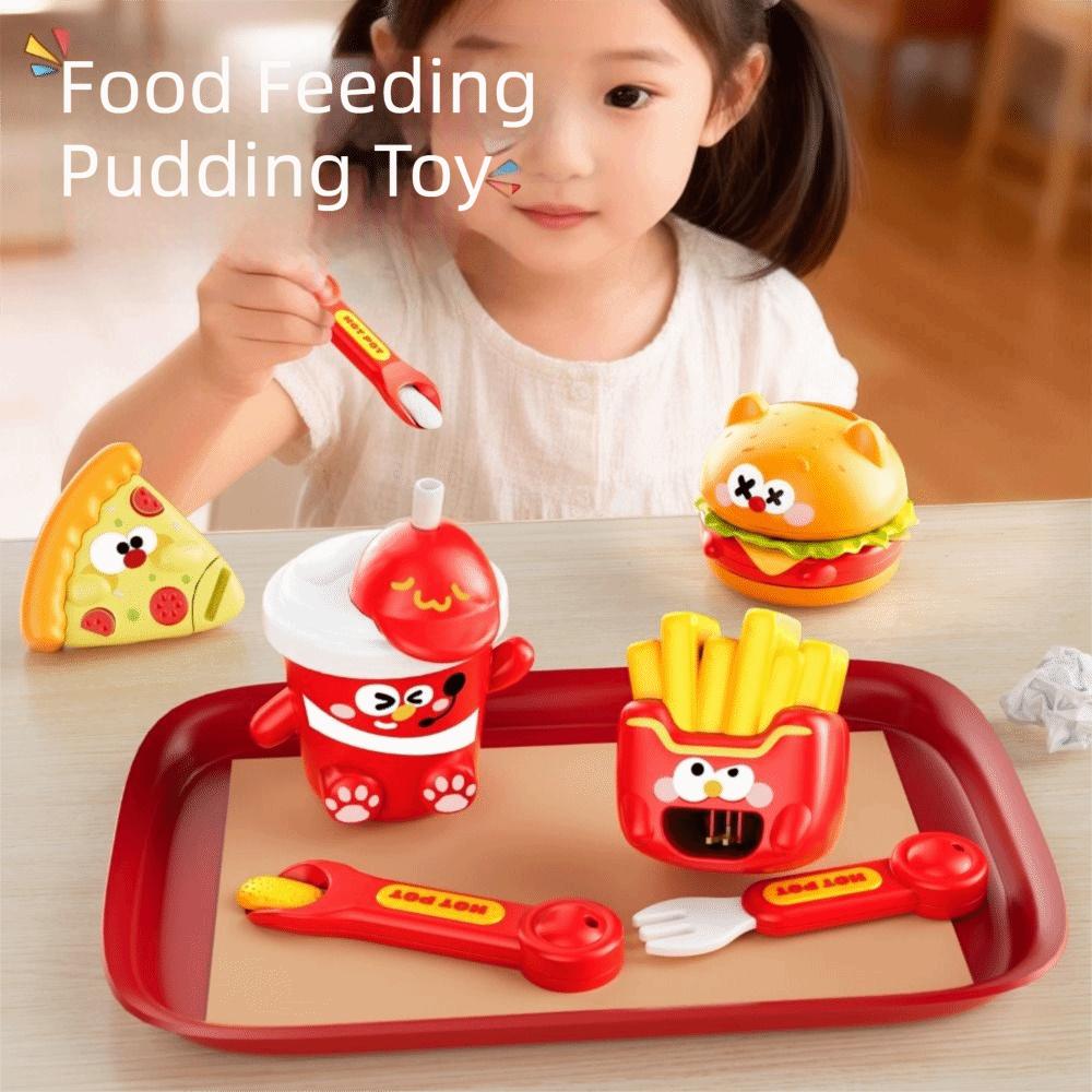 Role Play Hamburg Pudding Set Feeding Toy Food Feeding Pizza Play House Toys Kids Gift