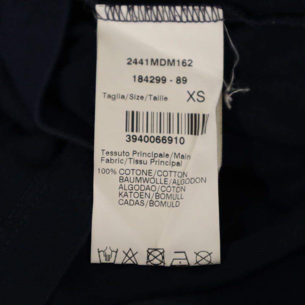 MSGM Футболка с коротким рукавом XS Темно-синяя Мужская Б/У