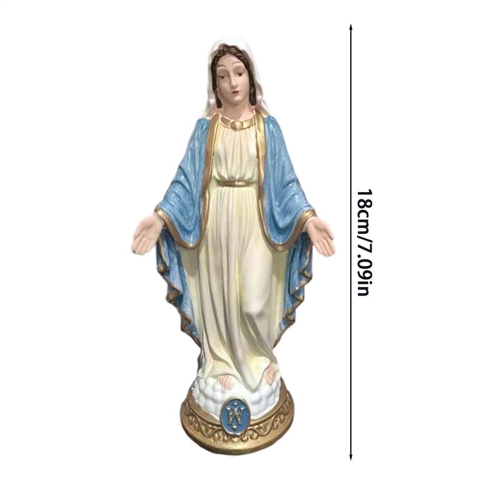 Virgin Mary Sacred Heart Statue Resin Figurine Exquisite Blessed decorative Sculpture Art Ornament For Home Interior Decoration