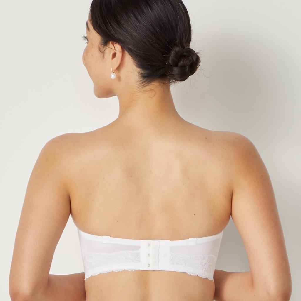 AMOSTYLE Свадебное нижнее белье Длинный бюстгальтер 0003 C75 Размер (Свадьба) (белый)