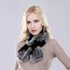 New Brand Luxury Women Real Genuine Fur Scarf Winter Real Rex Rabbit Fur Scarf Winter Warm Ladies Knit Natural Fur Scarves