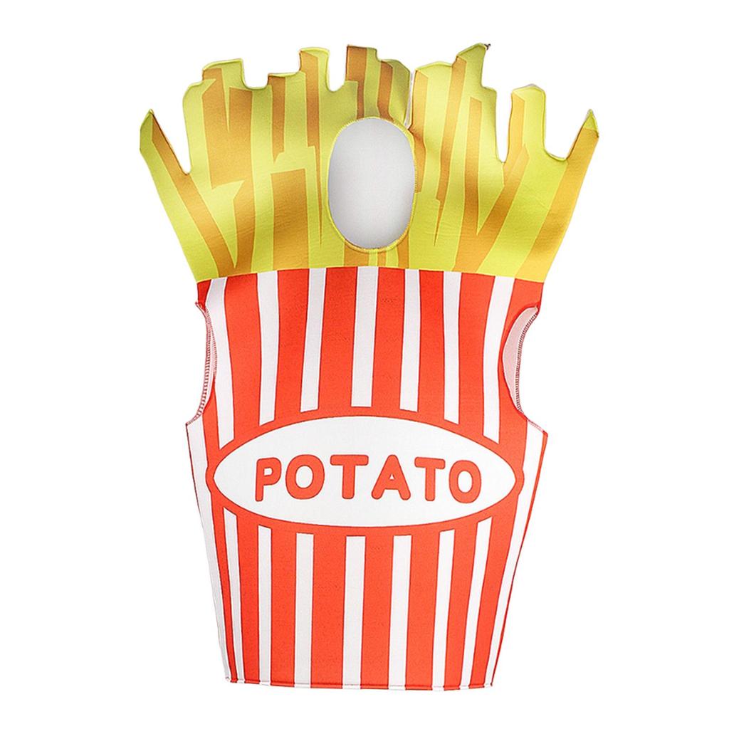French Fries Costume,Funny,Cosplay for Masquerade Party Carnival Holiday Adults