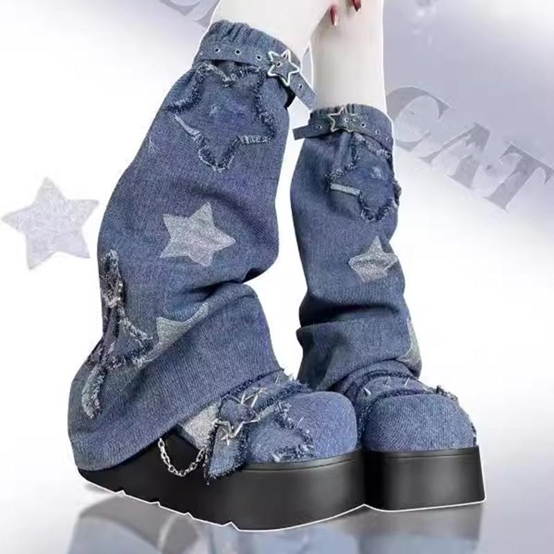 Ботильоны на толстой платформе с металлической цепочкой в стиле панк, женские зимние ботинки Y2K с толстой подошвой, женские черные туфли в стиле готической Лолиты