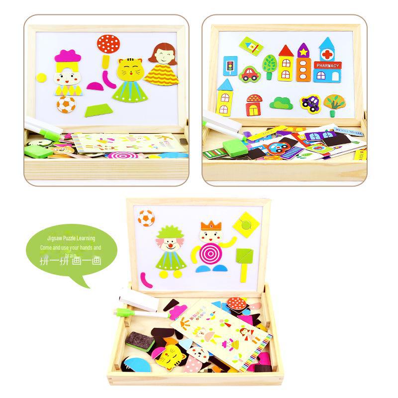 Магнитная доска для рисования-головоломки: Развивающая игрушка для детей «родитель-ребенок»