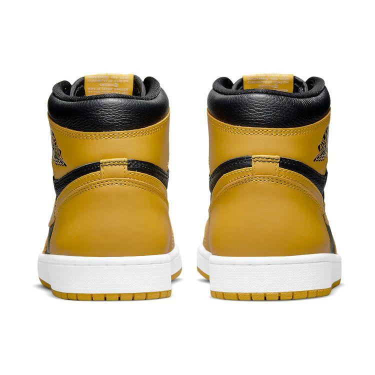Air Jordan 1 Retro High OG Pollen Unisex Sneakers Yellow Black White 555088-701