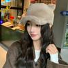 Hat Female Imitation Mink Bear Ears Peaked Cap Sweet Cute Student Warm Plush Hat