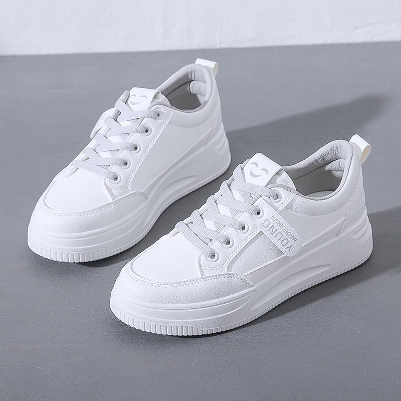 Casual Shoes Female 2023 Spring New Board Shoes Female Breathable Mesh Surface Small White Shoes Female Korean Version of A Hundred Ins Single Shoes