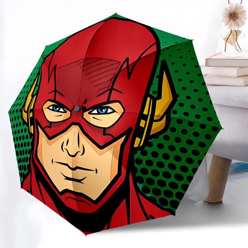 1pc Flash superhero Automatic Open/Close Umbrella - 8-Rib Stability - All-Season Everyday & Formal Use, Fashion Lovers yy251022053