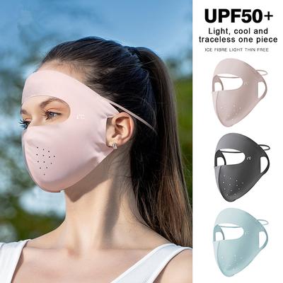Солнцезащитная маска Traceless Women Facekini Ice Silk Anti-Ultraviel летняя дышащая тонкая маска для защиты всего лица от ультрафиолета