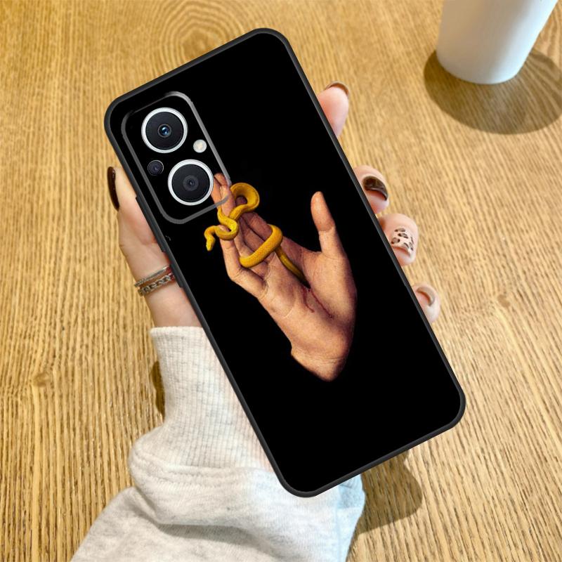 Чехол Hand Snake для OPPO Reno 14 F 10 11 12 13 Pro 13F 12F 11F 7 8 Lite Чехол OPPO Find X6 X5 X8 X9 Pro