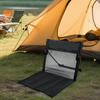 Camping Chair with Backrest Camp Seat Beach Cushion Lounge Foldable for Park Barbecue