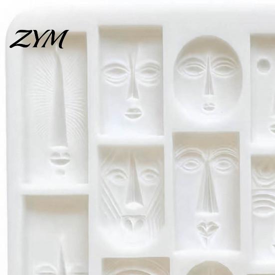 Multi Shape Mold for Creative Desserts Art Face Styling Baking Mold, Multi-grid Flexible Geometric Texture Tray, DIY Dessert Making Supplies Abstract
