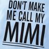 Хлопковый комбинезон для младенцев с принтом «Don't Make Me Call My Mimi» с короткими рукавами, милый комбинезон
