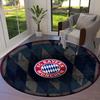 Круглый ковер FC Bayern Munchen, Ковер для гостиной, спальни, дивана, игровой комнаты, Нескользящий коврик для пола