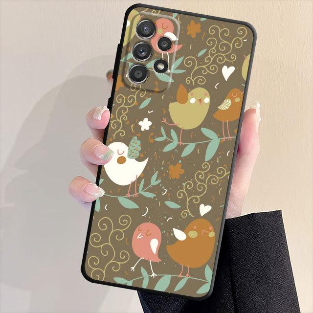 Красивый чехол для телефона с цветком кактуса и цветочным листом для Samsung Galaxy A72 A71 A31 A51 A33 A22 A13 A21s A23 A52 A53 A32