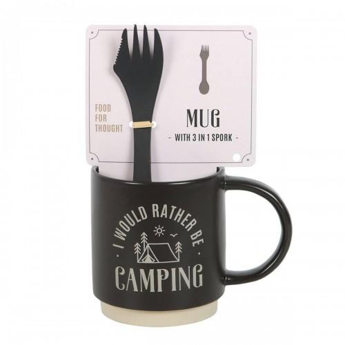 Something Different I Would Rather Be Camping 3 in 1 Mug Set