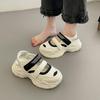 Baotou Sports Sandals Women's Outer Wear Hollow Breathable Thick-soled Velcro Little White Shoes Niche Mary Jane Dad Sandals
