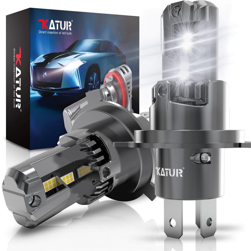 Katur 2x H4 9003 High Low Beam Led Car Headlight 20000Lm 6000K With Fan Canbus Super Bright Fog Lamps For Lada Niva 2010~