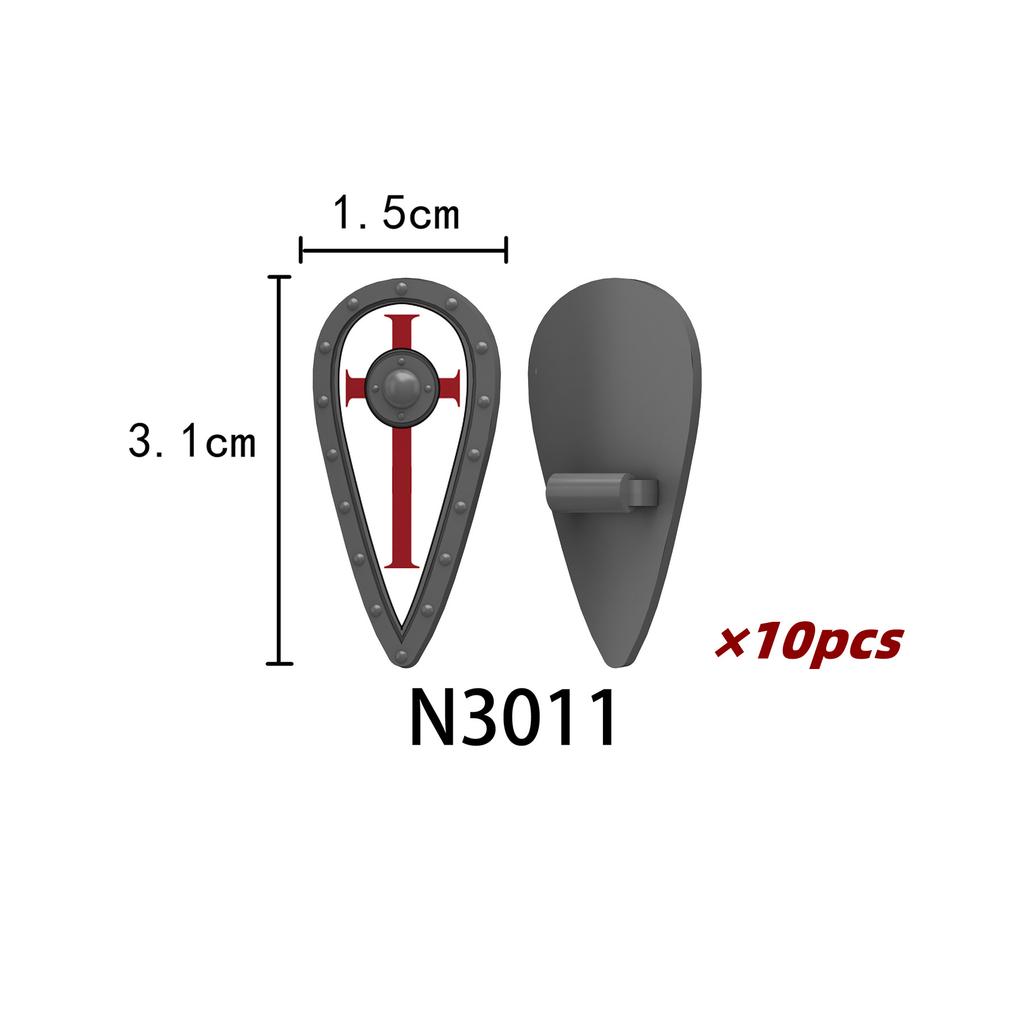 Набор средневековых строительных блоков с солдатами, лошадьми и настраиваемой броней для детей от 6 лет