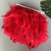 Пушистая отделка из перьев индейки, бахрома, лента 10 метров, перо марабу на тесьме, бахрома, швейная отделка, DIY, украшение для одежды, платья
