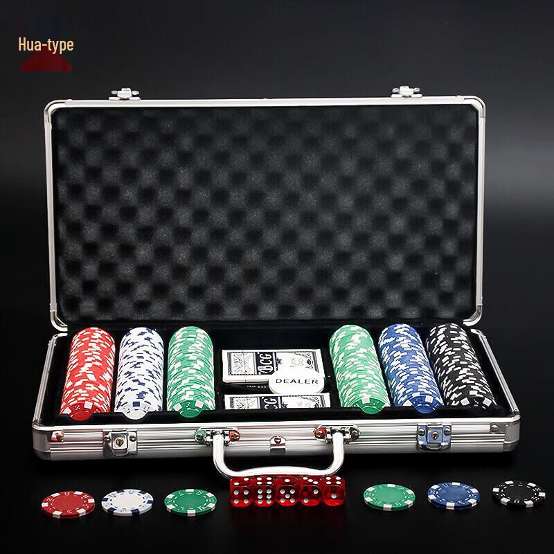 Профессиональный набор фишек для покера из глины