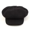 Universal Chemistry Wool Black Belted Newsboy Cap