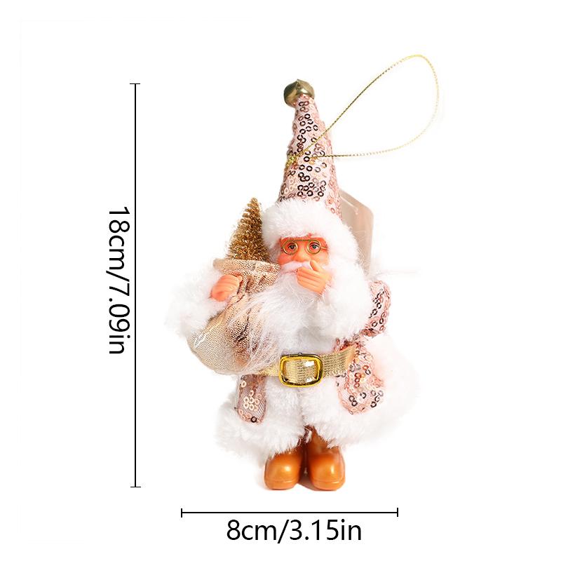 Christmas Santa Claus Ornaments Pendant Home Party Desktop Bookshelf Xmas Tree DIY Exquisite Cute