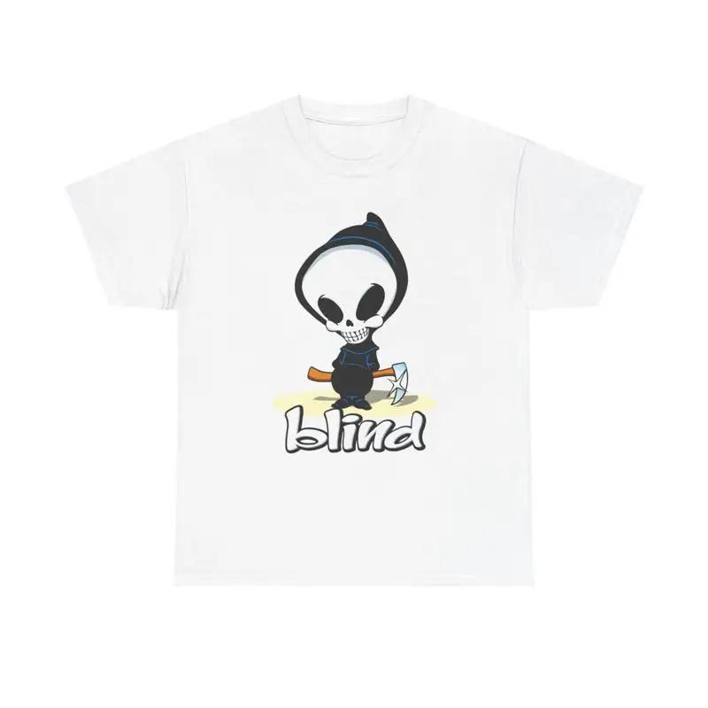 Blind Skateboards T Shirt Vintage Retro 90s Heavy Cotton