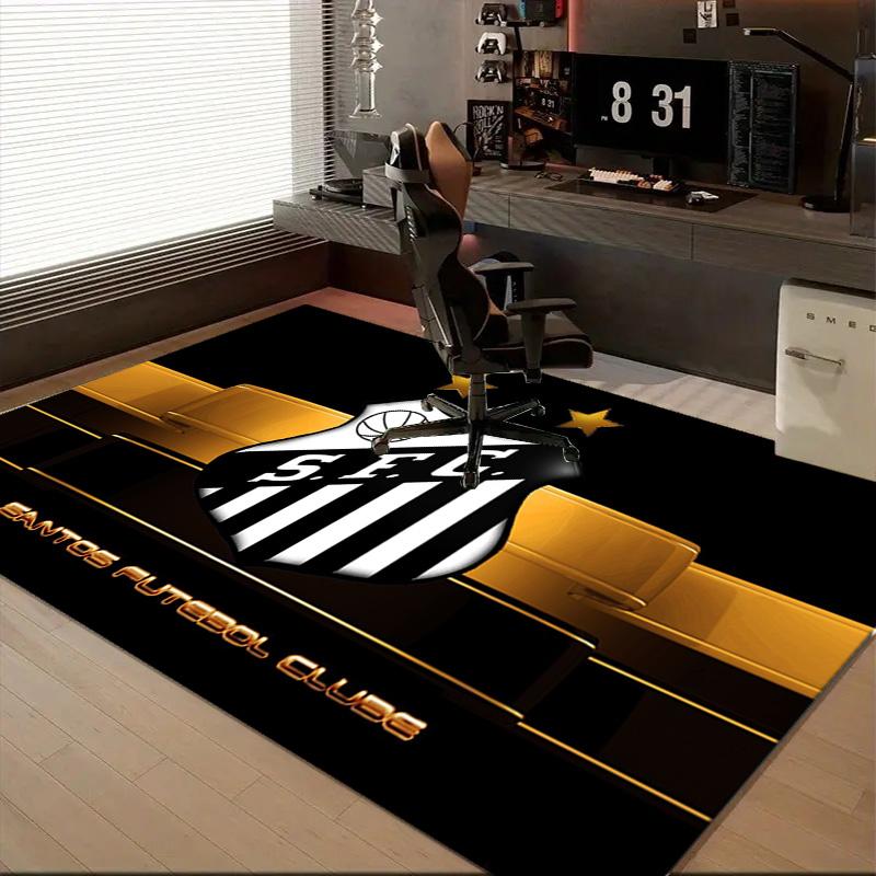 1PC Sao Paulo Fc Crest Rug Game Carpet, Floor Mat for Bedroom Living Room Entryway Rug, Home Decor Idea Gift for Christmas birthday