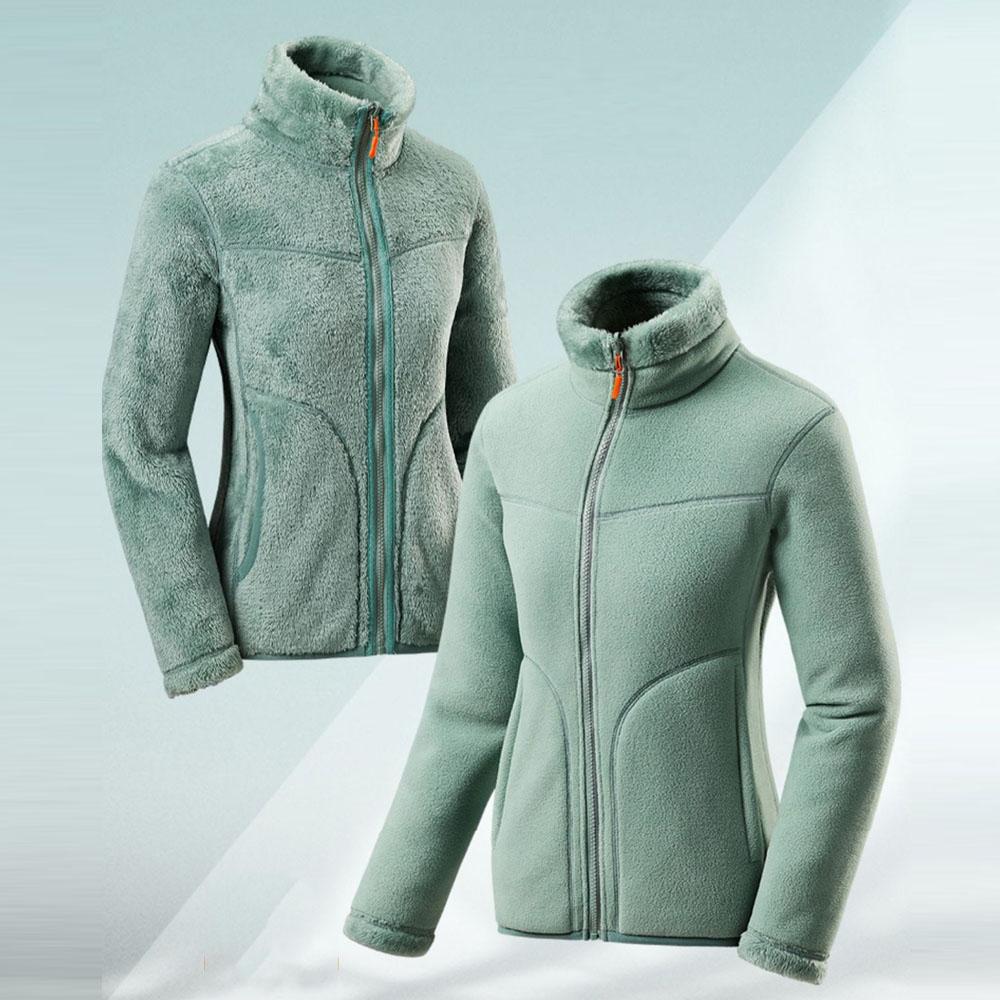 Women's Velvet Autumn Winter Clothes Thick Jacket Coat For Women Outdoor Coral Fleece