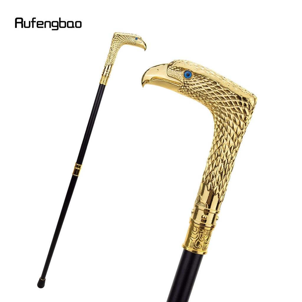 Golden Blue Eye Eagle Fashion Walking Stick Decorative Stick Cospaly Vintage Party Fashionable Walking Cane Crosier 93cm