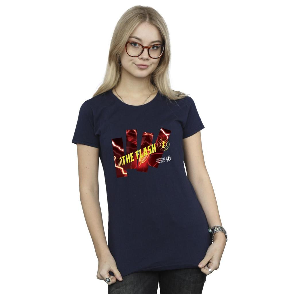 DC Comics Womens/Ladies The Flash Pillars Cotton T-Shirt