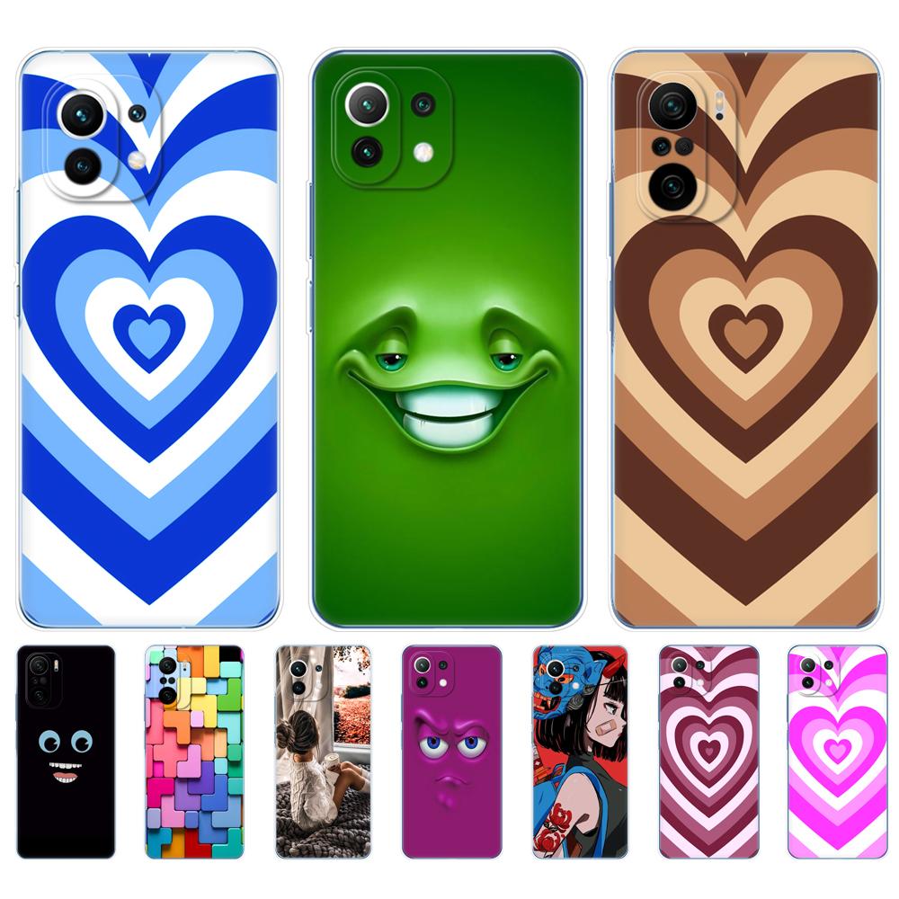 Чехол для телефона xiaomi Mi 11/Mi 11 Lite 5G NE 4G/Mi 11i/Mi 11 Ultra, задняя крышка для телефона xiaomi 11 i 11Lite Xiomi Mi11, силиконовый ТПУ