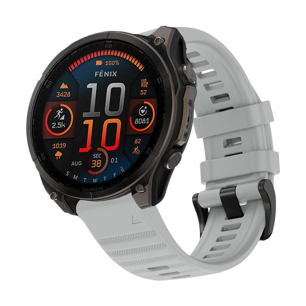 Силиконовый наручный ремешок для часов Garmin Fenix 8 43/47/51 мм, водонепроницаемый/влагостойкий/дышащий ремешок для часов 20/22/26 мм Quick Fit