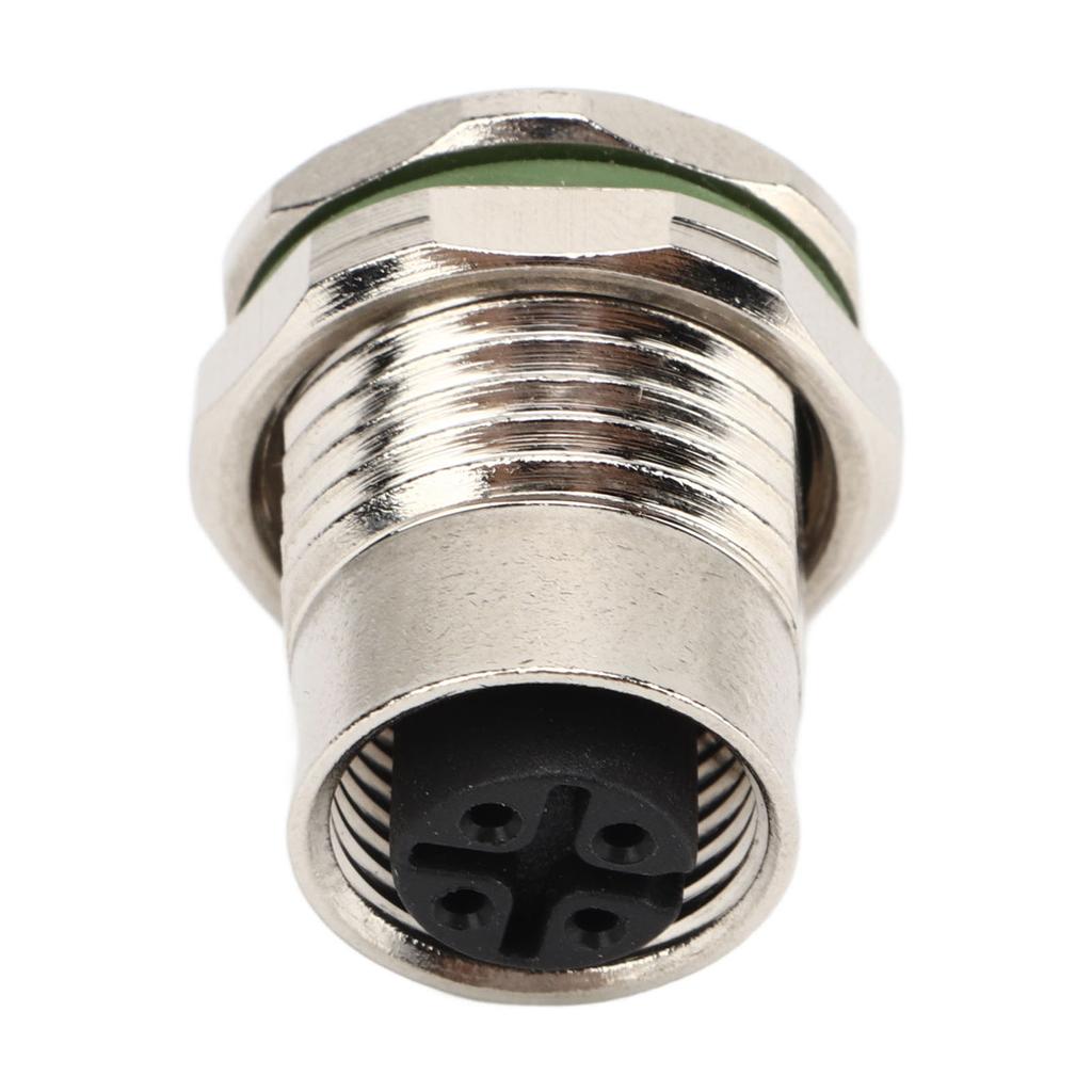 4 шт. M12 Авиационный 4-контактный штекер типа A 4 контакта гнездо панельный электронный штекер разъем для датчиков исполнительных механизмов