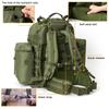Военный рюкзак Molle II Армейский средний рюкзак 50 л с рамой для скалолазания и кемпинга Оливковый [Akmax.cn] Мультикам/зеленый (Рамка Драб)